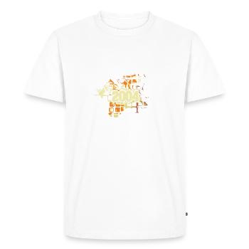 Flower Power 2004 - T-shirt Premium bio Homme - blanc - Devant - Nico (187cm)