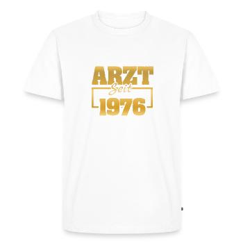 Docteur 1976 - T-shirt Premium bio Homme - blanc - Devant - Nico (187cm)