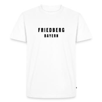 Friedberg, Bavaria - Men's Premium Organic T-Shirt - white - Front - Nico (187cm)