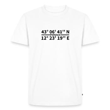 Perugia coordinates - Men's Premium Organic T-Shirt - white - Front - Nico (187cm)
