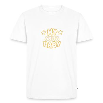 Naissance d’Anita - T-shirt Premium bio Homme - blanc - Devant - Nico (187cm)