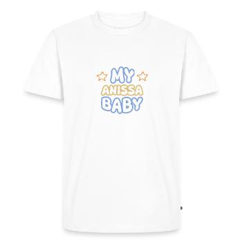 Gift for Anissa - Men's Premium Organic T-Shirt - white - Front - Nico (187cm)