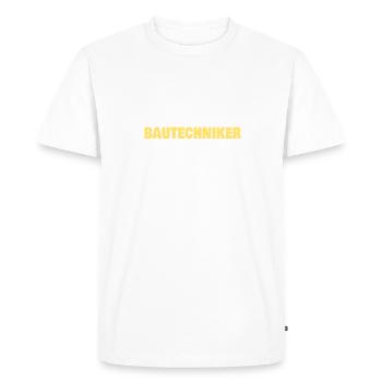 Construction technician as a vocation - Men's Premium Organic T-Shirt - white - Front - Nico (187cm)