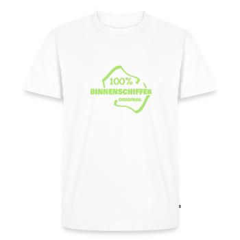 Skippers de navigation intérieure - T-shirt Premium bio Homme - blanc - Devant - Nico (187cm)