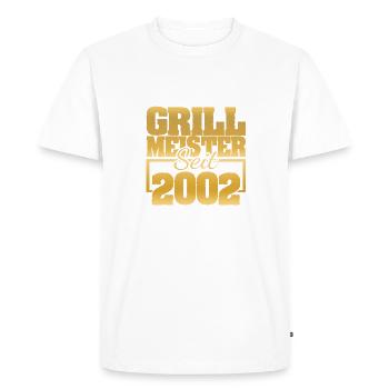 Grilled meat 2002 - Men's Premium Organic T-Shirt - white - Front - Nico (187cm)