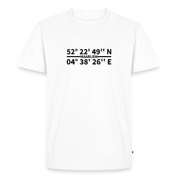 Haarlem coordinates - Men's Premium Organic T-Shirt - white - Front - Nico (187cm)