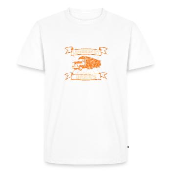 Truck Darius - Men's Premium Organic T-Shirt - white - Front - Nico (187cm)