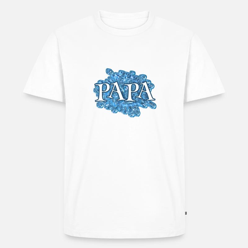 papa papa - Männer Premium Bio T-Shirt - undefined