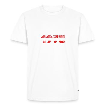 Autriche 1973 - T-shirt Premium bio Homme - blanc - Devant - Nico (187cm)