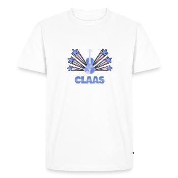 Instrument de musique Claas - T-shirt Premium bio Homme - blanc - Devant - Nico (187cm)