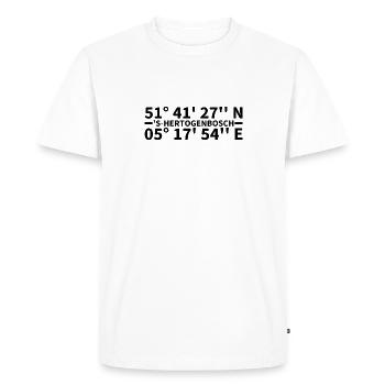 's-Hertogenbosch coordinates - Men's Premium Organic T-Shirt - white - Front - Nico (187cm)