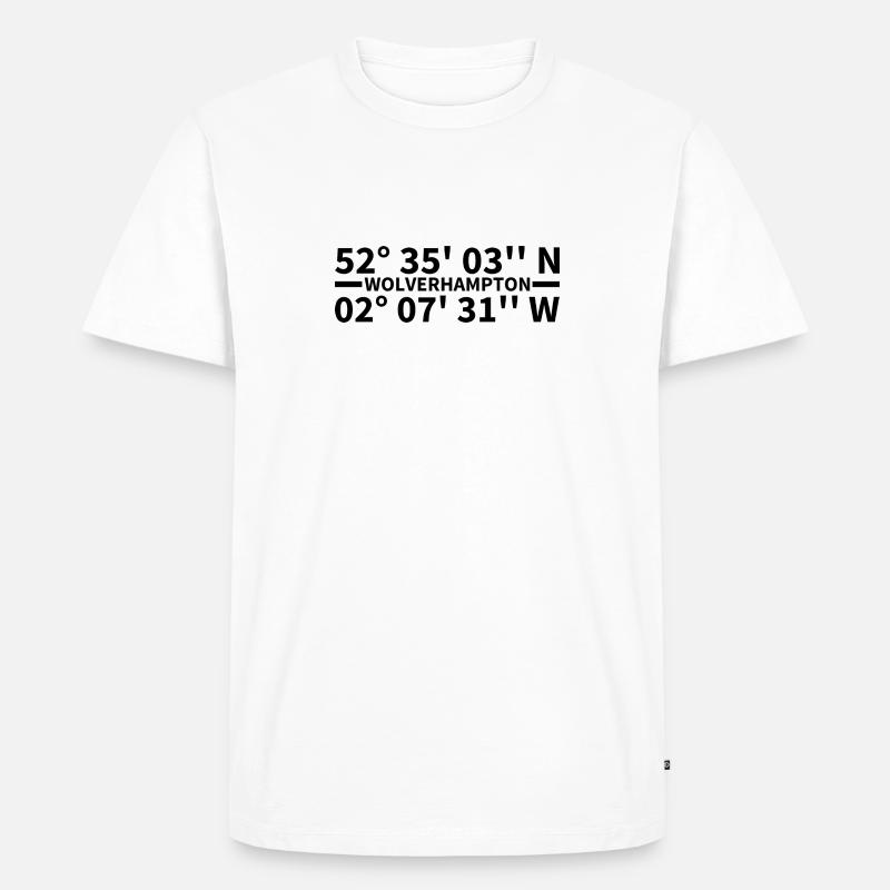 Wolverhampton coordinates - Men's Premium Organic T-Shirt - white