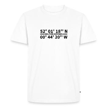 Milton Keynes coordinates - Men's Premium Organic T-Shirt - white - Front - Nico (187cm)