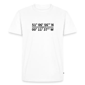 Crawley coordinates - Men's Premium Organic T-Shirt - white - Front - Nico (187cm)
