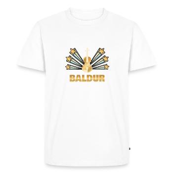 Violin Baldur - Men's Premium Organic T-Shirt - white - Front - Nico (187cm)