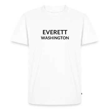 Everett, Washington, États-Unis - T-shirt Premium bio Homme - blanc - Devant - Nico (187cm)