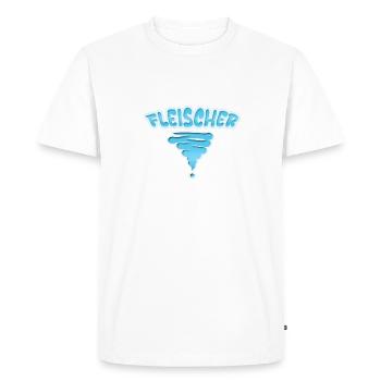 Occupation: Butcher - Men's Premium Organic T-Shirt - white - Front - Nico (187cm)