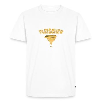 Occupation: Butcher - Men's Premium Organic T-Shirt - white - Front - Nico (187cm)