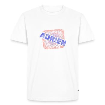 Emploi Adrien - T-shirt Premium bio Homme - blanc - Devant - Nico (187cm)