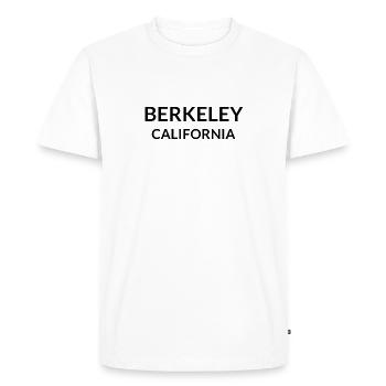 Berkeley, California, USA - Men's Premium Organic T-Shirt - white - Front - Nico (187cm)