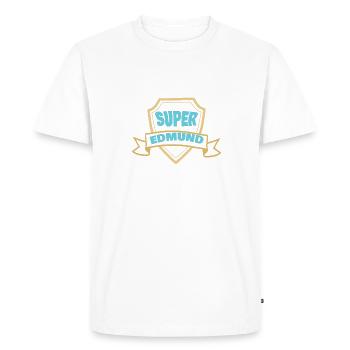 Edmund - T-shirt Premium bio Homme - blanc - Devant - Nico (187cm)