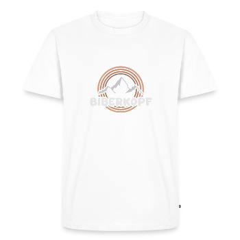 Cadeau pour tête de castor - T-shirt Premium bio Homme - blanc - Devant - Nico (187cm)