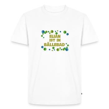 Gift for Elian - Men's Premium Organic T-Shirt - white - Front - Nico (187cm)