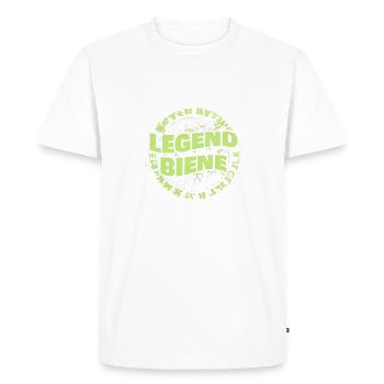 Mme Abeille - T-shirt Premium bio Homme - blanc - Devant - Nico (187cm)