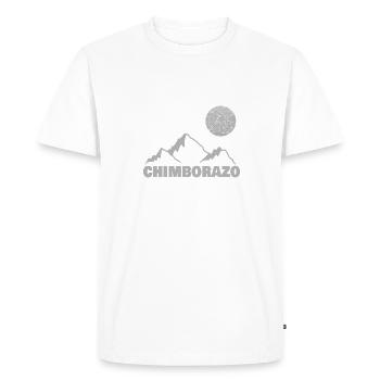 Chimborazo comme grimpant - T-shirt Premium bio Homme - blanc - Devant - Nico (187cm)