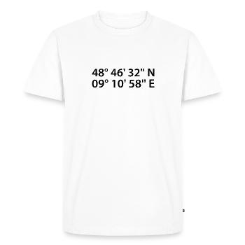 Stuttgart coordinates - Men's Premium Organic T-Shirt - white - Front - Nico (187cm)