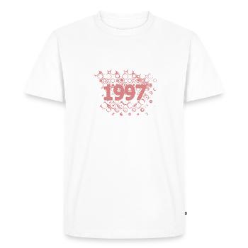 Année 1997 - T-shirt Premium bio Homme - blanc - Devant - Nico (187cm)