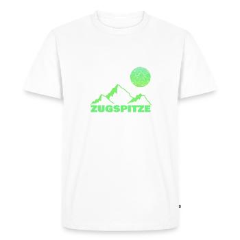 Alpinisme Alpinisme Escalade Zugspitze - T-shirt Premium bio Homme - blanc - Devant - Nico (187cm)