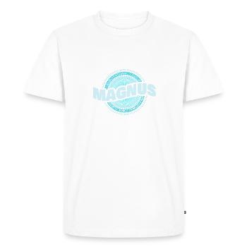 Magnus comme idée cadeau - T-shirt Premium bio Homme - blanc - Devant - Nico (187cm)