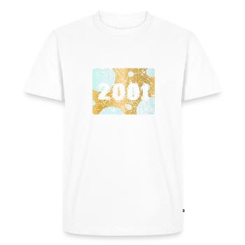 2001 2001 - T-shirt Premium bio Homme - blanc - Devant - Nico (187cm)