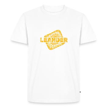 Léandre poussière d’étoile - T-shirt Premium bio Homme - blanc - Devant - Nico (187cm)
