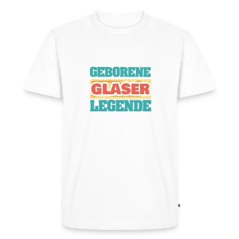 Gift for glaziers - Men's Premium Organic T-Shirt - white - Front - Nico (187cm)