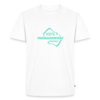 Occupation: Financial Assistant - Men's Premium Organic T-Shirt - white - Front - Nico (187cm)