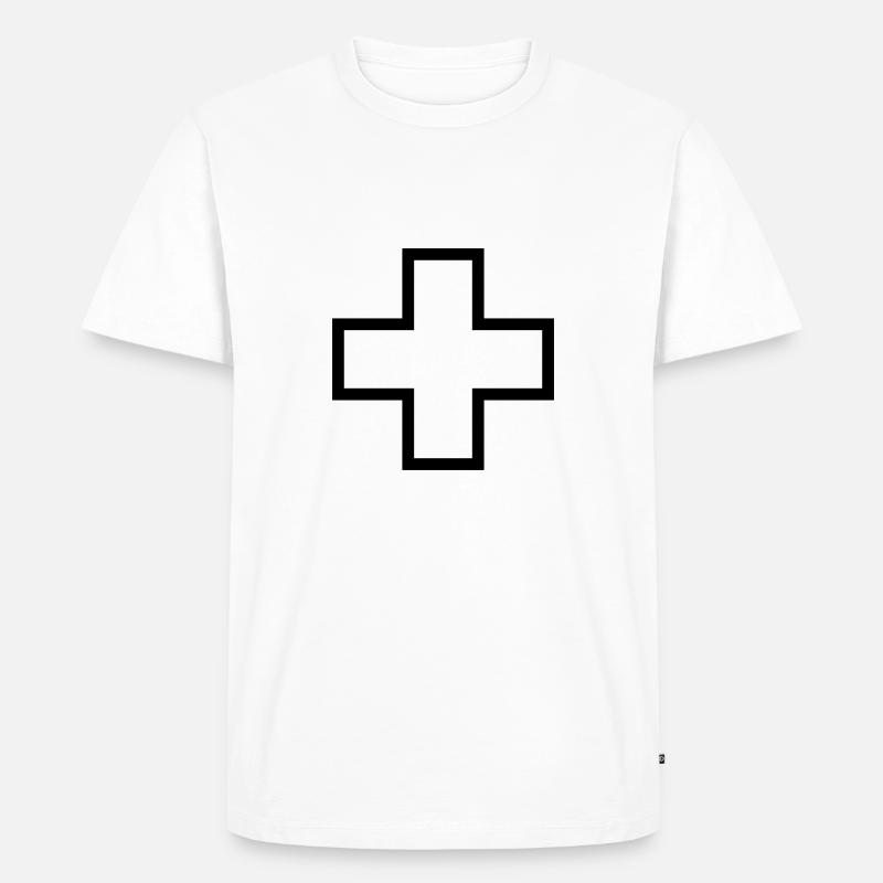 Cross Borader - Männer Premium Bio T-Shirt - Weiß