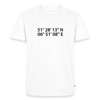 Oberhausen coordinates - Men's Premium Organic T-Shirt - white - Front - Nico (187cm)