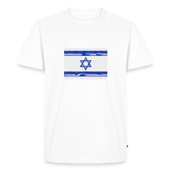 Israel - Men's Premium Organic T-Shirt - white - Front - Nico (187cm)