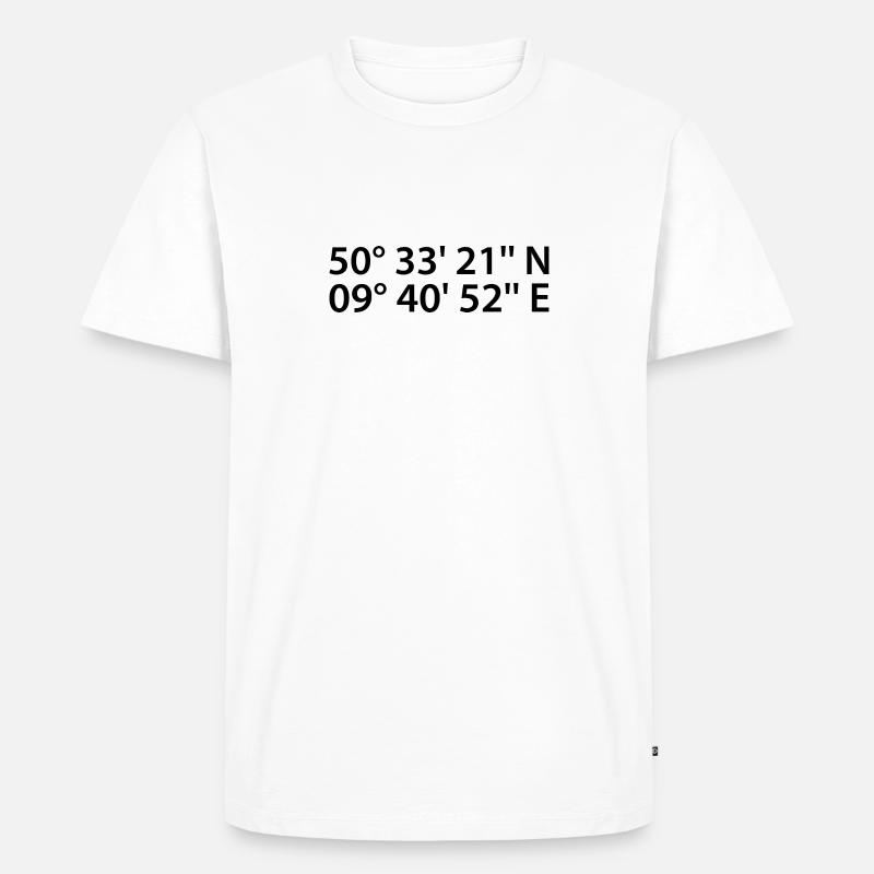 Fulda coordinates - Men's Premium Organic T-Shirt - white