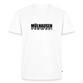Mulhouse Coordinates - Men's Premium Organic T-Shirt - white - Front - Nico (187cm)