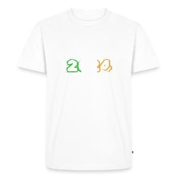 Irlande 2024 - T-shirt Premium bio Homme - blanc - Devant - Nico (187cm)
