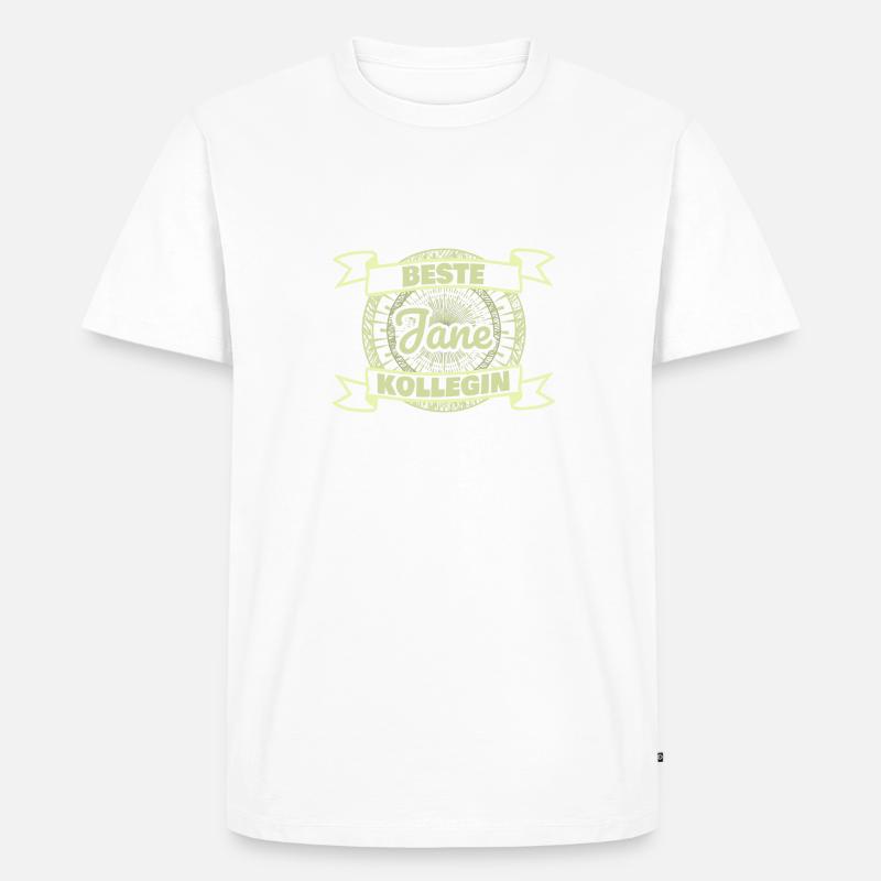 Arbeitskollegin Jane - Männer Premium Bio T-Shirt - undefined