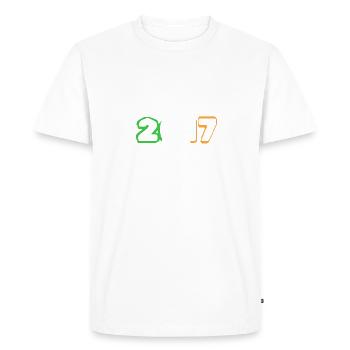 Irlande 2017 - T-shirt Premium bio Homme - blanc - Devant - Nico (187cm)