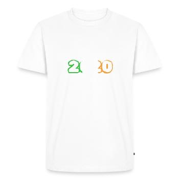 2020 - T-shirt Premium bio Homme - blanc - Devant - Nico (187cm)