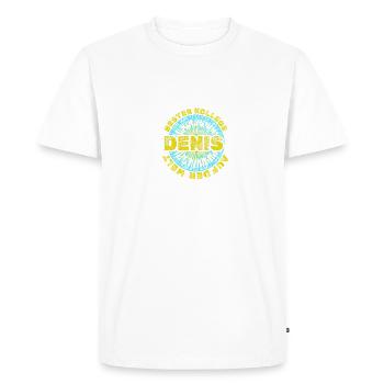 Denis - T-shirt Premium bio Homme - blanc - Devant - Nico (187cm)