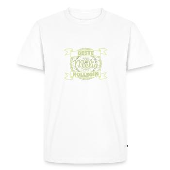 Melia as a colleague - Men's Premium Organic T-Shirt - white - Front - Nico (187cm)
