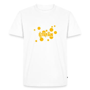 Cadeau pour Stefan - T-shirt Premium bio Homme - blanc - Devant - Nico (187cm)
