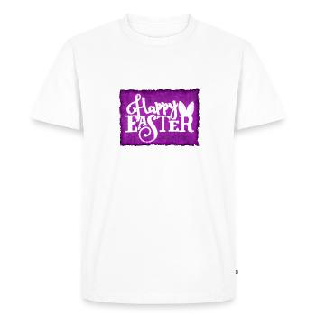 Pâques - T-shirt Premium bio Homme - blanc - Devant - Nico (187cm)